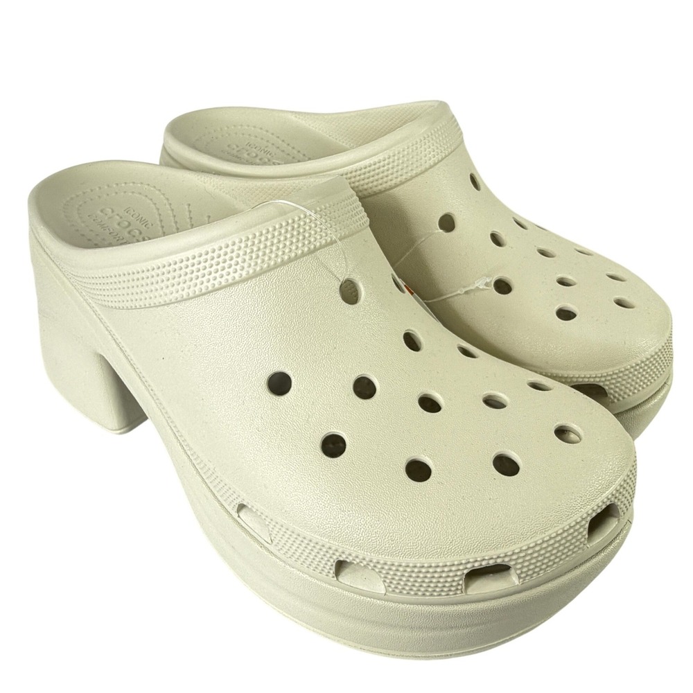 Crocs Siren Platform Clog Heeled Sandal Unisex W12 M10 Chunky 3.6" Heel Y2k